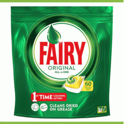 Фейри таблетки за съдомиялна 60бр Оригинал