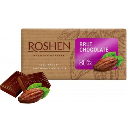 Шоколад Рошен Дарк 80% БРУТ 90гр
