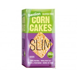 Царевичен снакс Benlian Food Corn Cakes Slim Seeds 100 г - без глутен