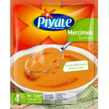 Супа от червена леща, Пияле - 72 гр.